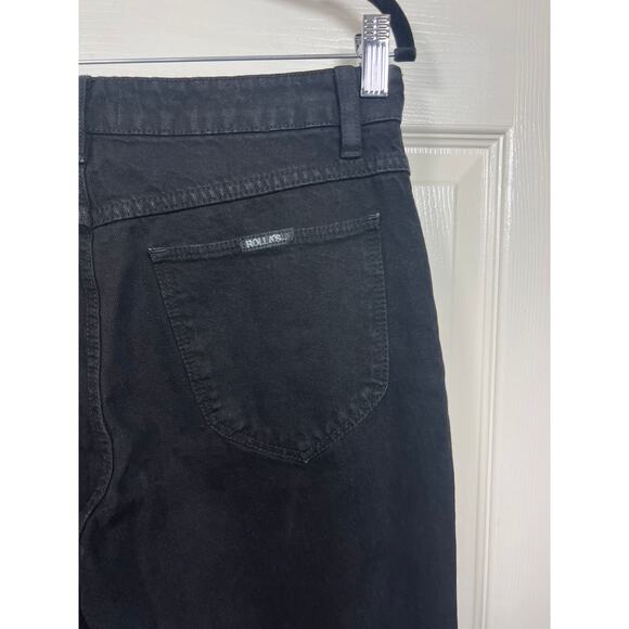 Rollas Miller Black Distressed Ankle Skinny Mid rise Non Stretch Fitted Jeans 29 - Picture 6 of 9